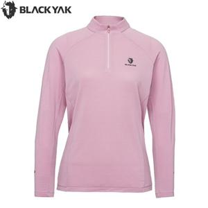 [블랙야크] 블랙야크 여성 가을 아웃도어 등산 긴팔티셔츠 DNS 폴라텍 집업 긴팔티2 1BYZTFU504MO 1BYZTFU504