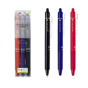 파이롯트 프릭션 볼 노크 지워지는 볼펜 0.5mm 3색