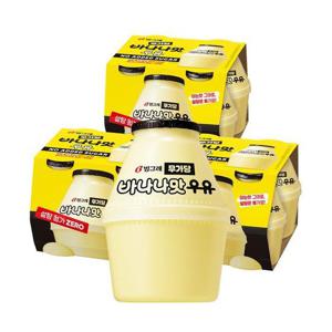 [빙그레] 무가당 바나나맛 단지우유 240ml 12개