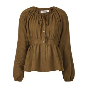 [포커스]포인트 웨이스트 스트링 블라우스 PBVFF5F1BL5151