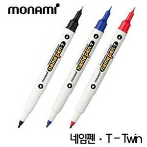 모나미 네임펜T 트윈형식 1타12개입 twin namepen