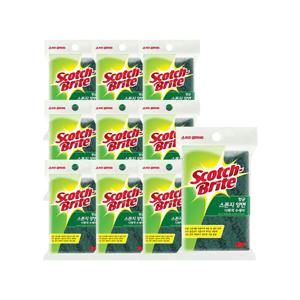 3M 항균 스펀지 양면 다목적 수세미(대) SL135 x 10개