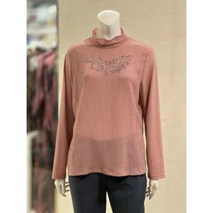 벨리시앙 세이브존01 하이넥 자수 포인트 블라우스(2color) BL4319