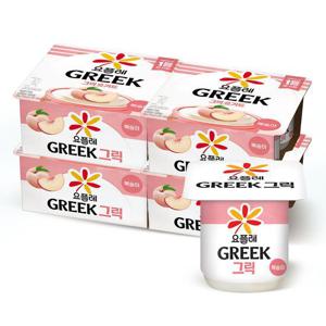 [빙그레]빙그레 요플레 그릭 복숭아 80g 16입 (4입번들x4개)