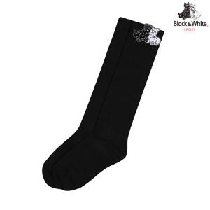 [블랙앤화이트]여성 피콧 테리어 니삭스 8005LXSC_BLACK