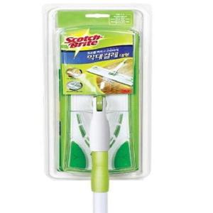3M 청소용 막대걸레 대형 청소밀대 밀대걸레 간편한 물걸레청소포 물걸레밀대