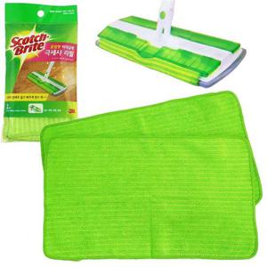 3M 클립형 막대걸레 극세사 리필 2P (2062) 청소패드 막대걸레리필 청소패드리필 청소걸레리필 클립형걸레리필 극세사리필