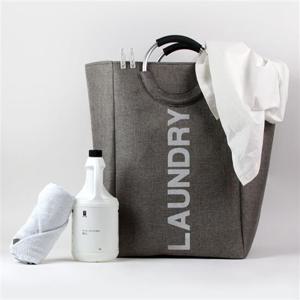 분리형 핸들 직사각 호텔 햄퍼 세탁 빨래 바구니 58L 세탁물보관 빨래수거함 린넨카트 트롤리 세탁바스켓