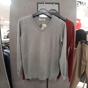 뱅뱅 HC09 여성 무지레이온50%  니트V넥티셔츠 NWY703