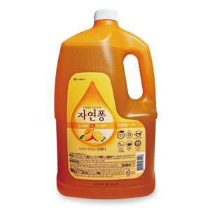 자연퐁 대용량 주방세제 리필 용기 오렌지 3.04L 주방세제