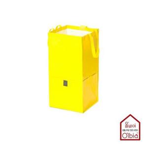 올비아 롱 멀티바스켓 옐로우 1P 장바구니 분리수거함 인테리어 빨래통 보관함 박스