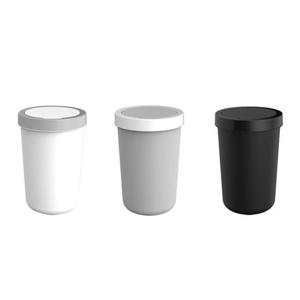 터치 스타일 모던 원형 휴지통 10L 생활용품 선물 인테리어휴지통 청소용품