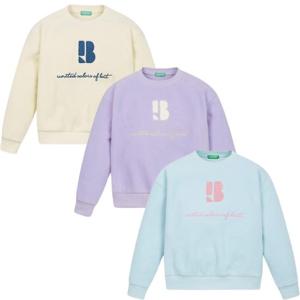 [베네통키즈]플리스 맨투맨 QAMT11461