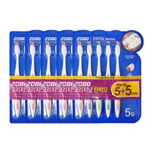 [메디안]2080 오리지널 칫솔 탄력모 10입 x5
