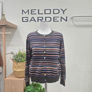 [멜로디가든]잔줄단가라 가디건 M25F9C101_SH