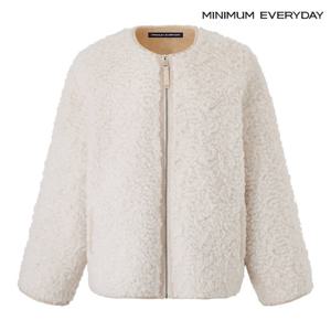 [미니멈][미니멈 에브리데이]노카라 집업 포켓 양털 자켓 (EB4JK002D)