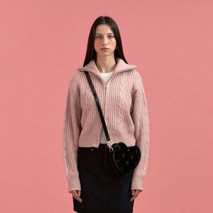 [플랙진]여성 트위스트 집업 니트 가디건 (PWTH4CDL72W)