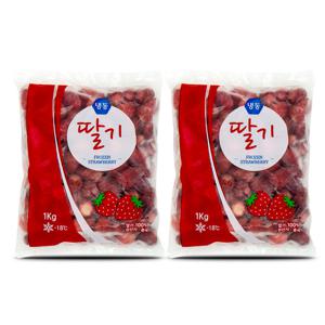 신정푸드 냉동 딸기 1kg x 2개