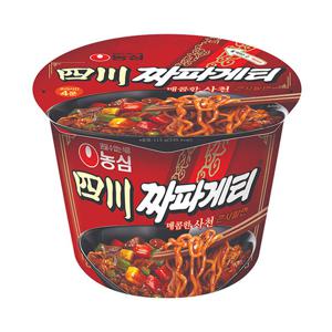컵라면 큰사발 농심 사천 짜파게티 115g 16개