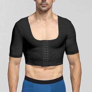 남자 숏탑 반팔 코르셋 바른자세 보정 속옷 복대