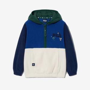 [휠라 키즈]TOD 컬러블럭 플리스 후드 (FK2FTG4501X_DBU)