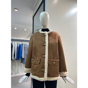 [씨씨콜렉트] 시어링 스웨이드 무스탕 자켓 (C254PSJ161) C254PSJ161