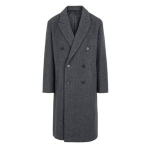 바쏘옴므 울 블렌디드 오버핏 빅체크 셔츠 (WSX4GT43A)