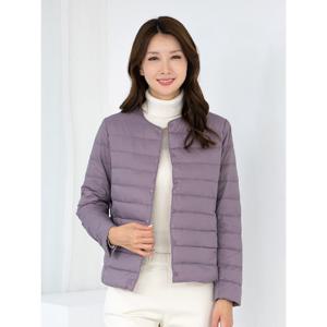 [모슬린]엄마옷 라운드 베이직 경량패딩점퍼 509FGH124 마담/중