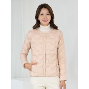 [모슬린]엄마옷 라운드 라인 경량패딩점퍼 509FGH123 마담/중년