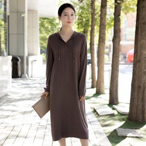 [모슬린]엄마옷 후드 니트 롱 원피스 515FGH228 마담/중년여성/