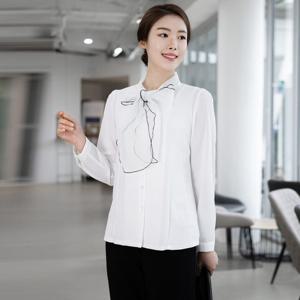 [모슬린]엄마옷 노방 타이 블라우스 515FGH050 마담/중년여성/빅