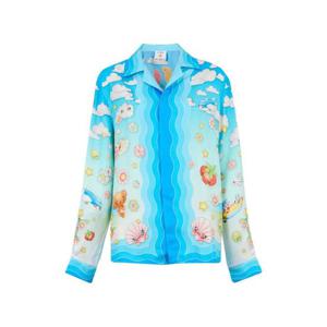 26 SS 카사블랑카 카와이 모티프 실크 셔츠 UAW25SH00608 TP444704965