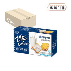 [씩씩가게] 샌드에이스 우유크림 204g x 12ea 한박스