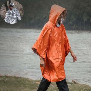 휴대용 양면 은박 우비 캠핑 야외 판초우의 방한 방수