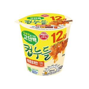 컵라면 소컵 오뚜기 고단백 컵누들 매콤로제맛 48g 15개