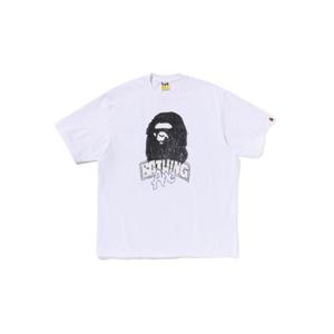 베이프 반팔 티셔츠 001TEL801333WHT WHITE DOM