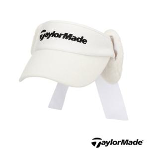 [테일러메이드] 테일러메이드 골프 어패럴 25 F W O8622 101 여성 겨울 모자 페이크퍼 귀달이 바이저 방한 선캡 TWHVO8622101