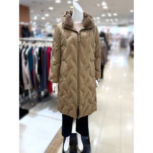 [트리아나]밍크카라넥 구스 롱 패딩 점퍼 TI4FA19