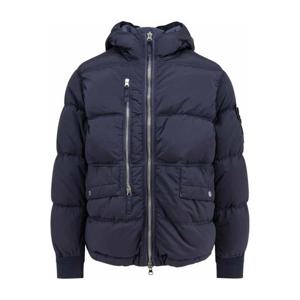 스톤 아일랜드 나일론 메탈 에코닐 후드 다운 파카 K2S15 410008