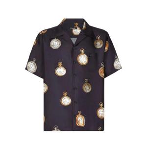 26 SS 돌체앤가바나 클락 모티프 실크 셔츠 G5JH9TIS1VF TP432234472