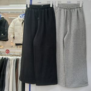 [에꼴리에][모다부평]특양면 빅와이드 바지/26A0251/BK,GY_BP