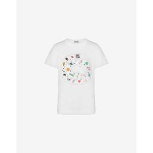 모스키노 반팔 티셔츠 AEF261E 07210541AEF1001 White DOM