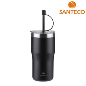 [산테코] 트로사 스틸 스트로우 보온보냉 텀블러 500ml (카본블랙)