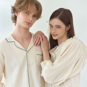 [바풀 주니어]바풀 LL5049-51 커플잠옷 순면 원피스 잠옷 파자마 신혼부부 홈드레스