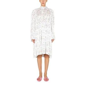 발렌시아가 미디 원피스 680795 TLL119000 WHITE