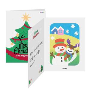 꼬메빔보 데코샌드디로 카드 만들기 (801 크리스마스)