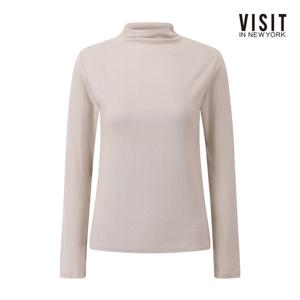 [비지트인뉴욕]슬림핏 하이넥 베이직 티셔츠 V5BLT11