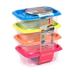 씨밀렉스 냉동실 전용용기 킵프리저 520ml 4세트