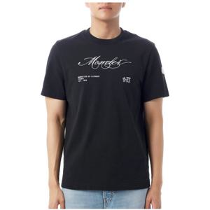 몽클레어 스크립트 로고 면 티셔츠 8C00012 89AUG 998 BLACK DOM