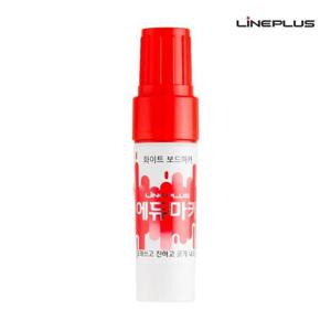 라인플러스 에듀 화이트 보드마카 (12개입) 1다스 (빨강색)